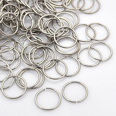 Tarnish Resistant 304 Stainless Steel Open Jump Rings STAS-N040-02-1