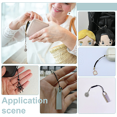 20Pcs Resin & Alloy Mobile Straps HJEW-PH02164-1