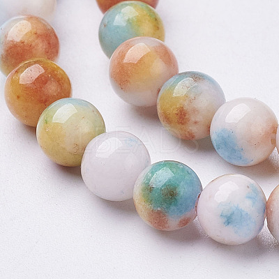 Jade Beads Strands G-D264-6mm-XH14-1