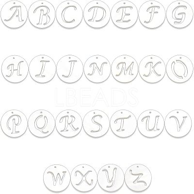 26Pcs 26 Style 
Natural Freshwater Shell Charms SHEL-FH0001-12-1