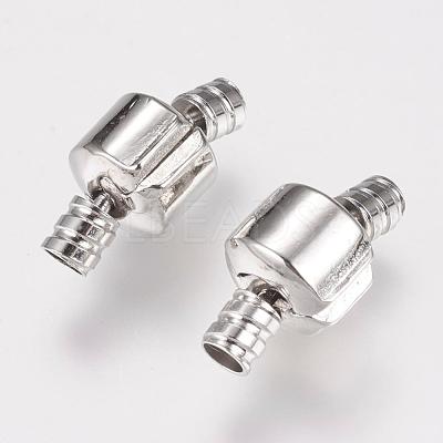 Brass European Clip Clasps KK-G314-03P-1