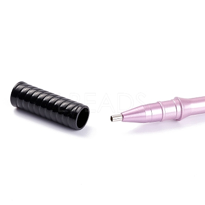 Racket Shape Plastic Diamond Painting Point Drill Pen AJEW-M028-01C-1