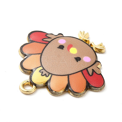 Cute Printed Alloy Pendants ENAM-L040-002A-08-1