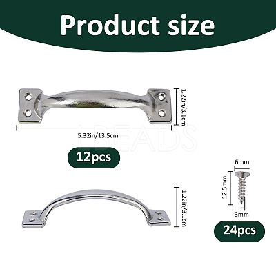 Iron Box Drawer Handles IFIN-WH0011-77P-1