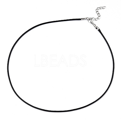 Waxed Cotton Cord Necklace Making MAK-YWC0001-01P-01-1