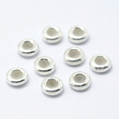 925 Sterling Silver Beads STER-I014-6mm-24S-1