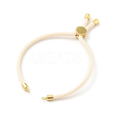Half Finished Twisted Milan Rope Slider Bracelets FIND-G032-01G-09-1