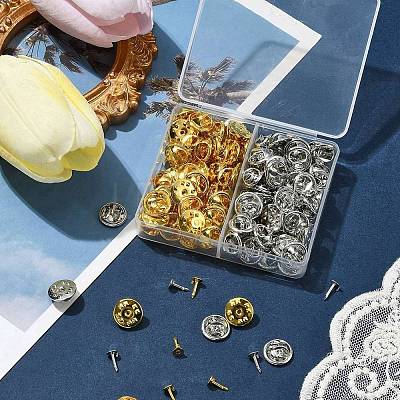 100Pcs 2 Colors Iron Butterfly Clutches Pin Backs IFIN-FS0001-37-1
