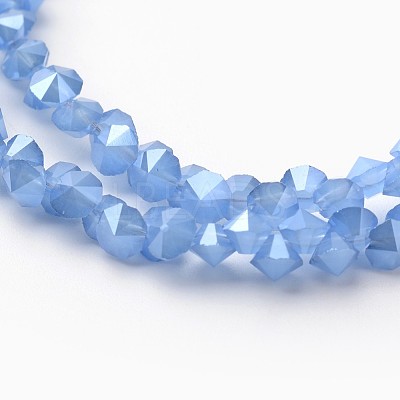 Electroplate Glass Bead Strands EGLA-J138-A-PL08-1