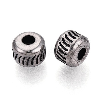 304 Stainless Steel European Style Large Hole Beads STAS-T072-145AS-1