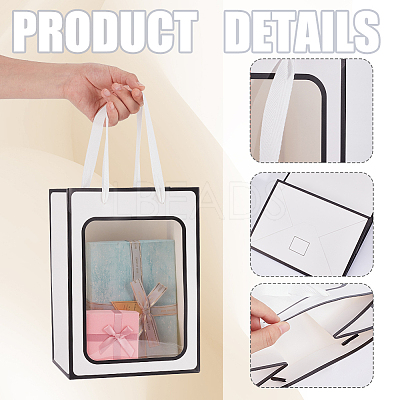 Paper Gift Storage Bags with Handle CARB-WH0017-10B-03-1