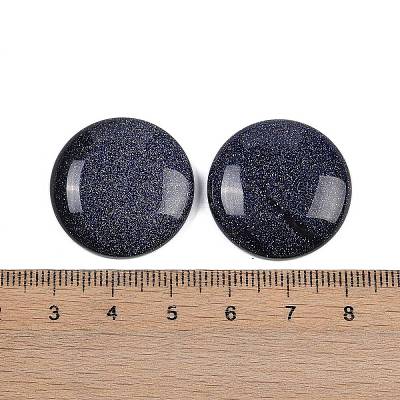 Synthetic Blue Goldstone Cabochons G-H1596-FR-25mm-29-1