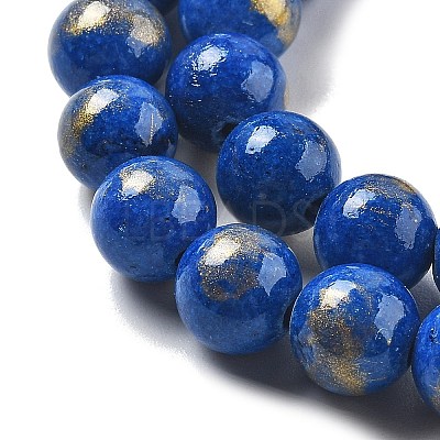 Natural Mashan Jade Beads Strands G-A255-A01-01L-1