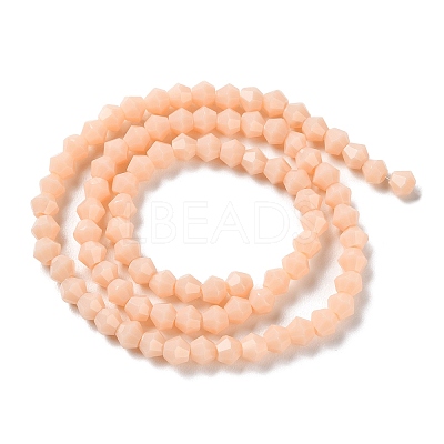 Opaque Solid Color Imitation Jade Glass Beads Strands GLAA-F029-P4mm-06-1