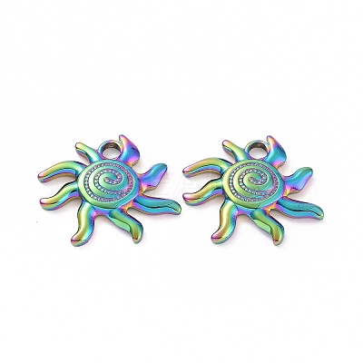 Ion Plating(IP) 304 Stainless Steel Pendants STAS-C003-12MC-1