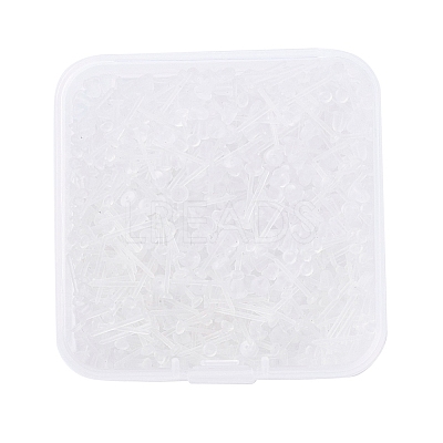 1000Pcs 2 Style Eco-Friendly Plastic Stud Earring Findings KY-YW0001-11-1