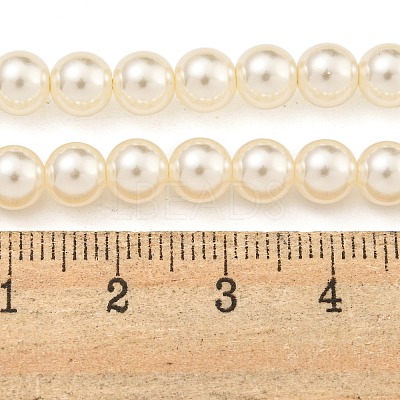 Glass Pearl Beads Strands X-HY-G002-01C-02-1
