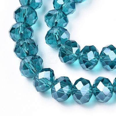 Electroplate Glass Beads Strands EGLA-A034-T4mm-A33-1