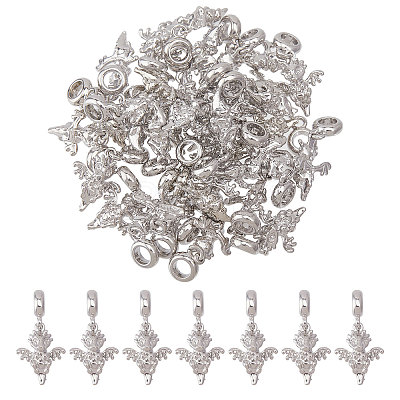 36Pcs Alloy European Dangle Charms MPDL-CA0001-06P-1