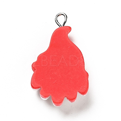 Christmas Opaque Resin Pendants X-RESI-G043-B06-1