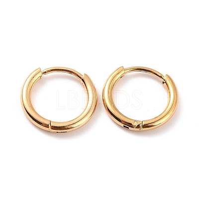 PVD Vacuum Plating 304 Stainless Steel Huggie Hoop Earrings for Women X-EJEW-F280-07A-G-1