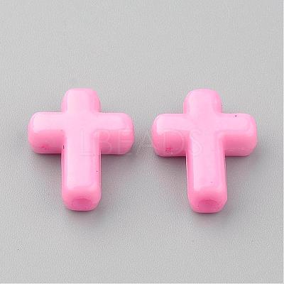 Opaque Acrylic Beads SACR-436-8-1