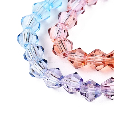 Gradient Color Baking Paint Glass Bead Strands X1-DGLA-A039-T2mm-A015-1