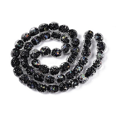 Handmade Foil Glass Beads FOIL-N029-10A-1