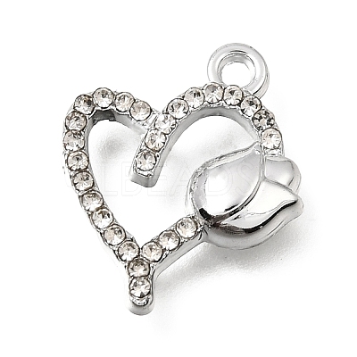 UV Plating Alloy Crystal Rhinestone Pendants RB-CBAD37D-03P-1