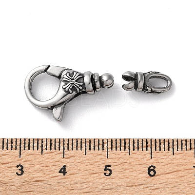 316 Stainless Steel Lobster Claw Clasps Sets STAS-D303-10AS-03-1