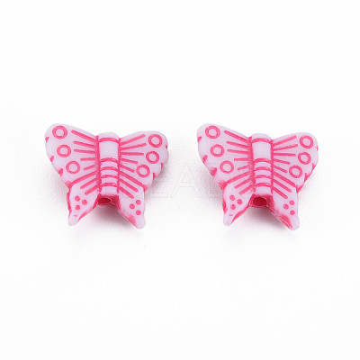 Craft Style Opaque Acrylic Beads MACR-T036-18-1