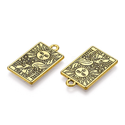 Rack Plating Alloy Pendants PALLOY-WH0103-04F-AG-1