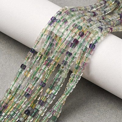Natural Fluorite Beads Strands G-B142-C05-2x2mm-1