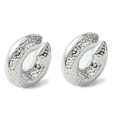 Brass Cuff Earrings for Women EJEW-D094-02P-1