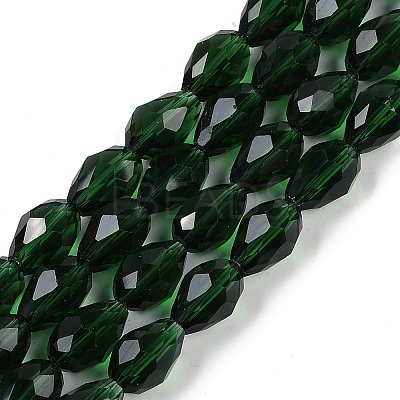 Transparent Glass Beads Strands X-EGLA-N013-T10mm-D15-1