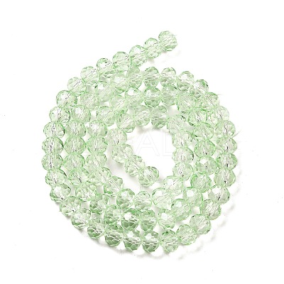 Transparent Baking Paint Glass Beads Strands DGLA-A034-T6mm-D10-1