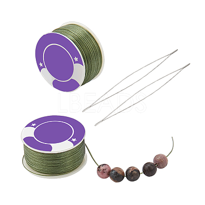 2 Rolls Special Coated Polyester Beading Threads OCOR-NB0002-06E-1