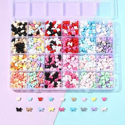 131.1G 23 Styles Opaque Acrylic Beads SACR-FS0001-45-1