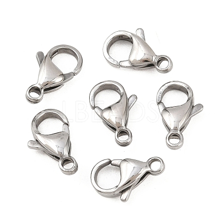 Tarnish Resistant 304 Stainless Steel Lobster Claw Clasps X-STAS-AB16-1