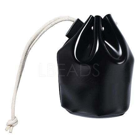 Leather Coin Storage Drawstring Bucket Bags AJEW-WH20064-95B-1