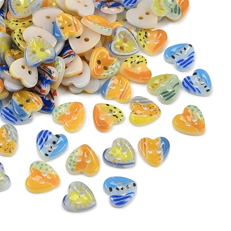2-Hole Porcelain Buttons PORC-R010-07A-1