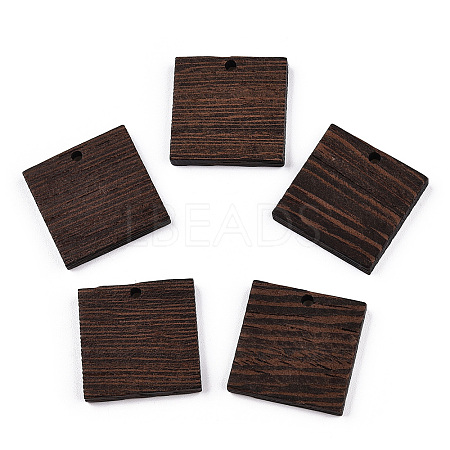 Natural Wenge Wood Pendants WOOD-T023-79-1