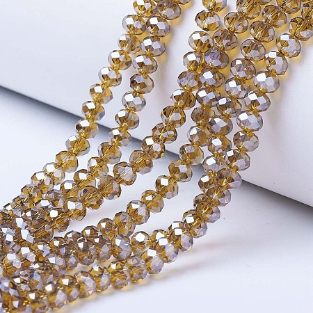 Electroplate Glass Beads Strands LS-EGLA-A034-T6mm-A12-1
