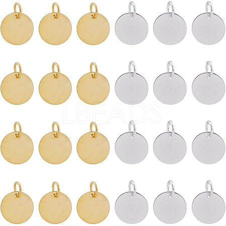 Brass Stamping Blank Tag Charms KK-FH0001-49-NF-1