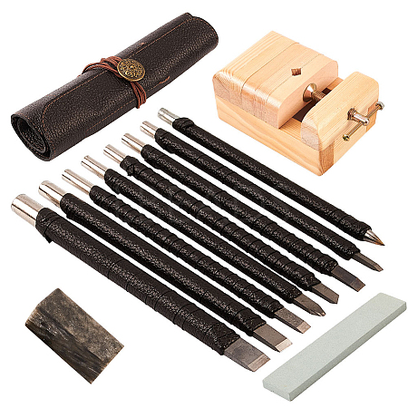 Tungsten Steel Stone Carving Kit TOOL-GF0001-13-1