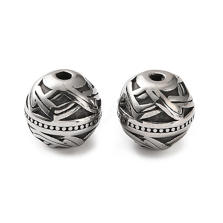 304 Stainless Steel Beads SA-CBA043D-01C-AS-1
