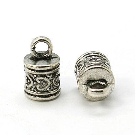 Tibetan Style Alloy Cord Ends TIBE-090-AS-RS-1