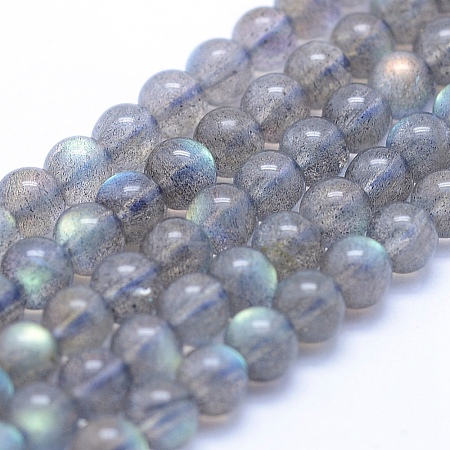 Natural Labradorite Beads Strands G-P342-09A-5mm-A++-1