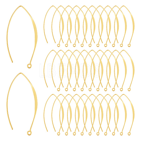 50Pcs Brass Earring Hooks KK-UN0002-80-1