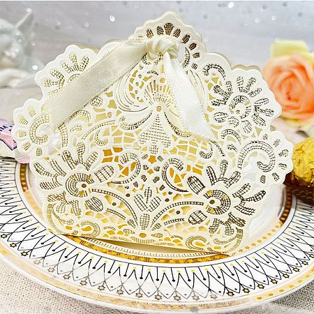 European Style Hollow Crown Wedding Dress Paper Candy Gift Packaging Boxes PW-WGA2D1E-01-1